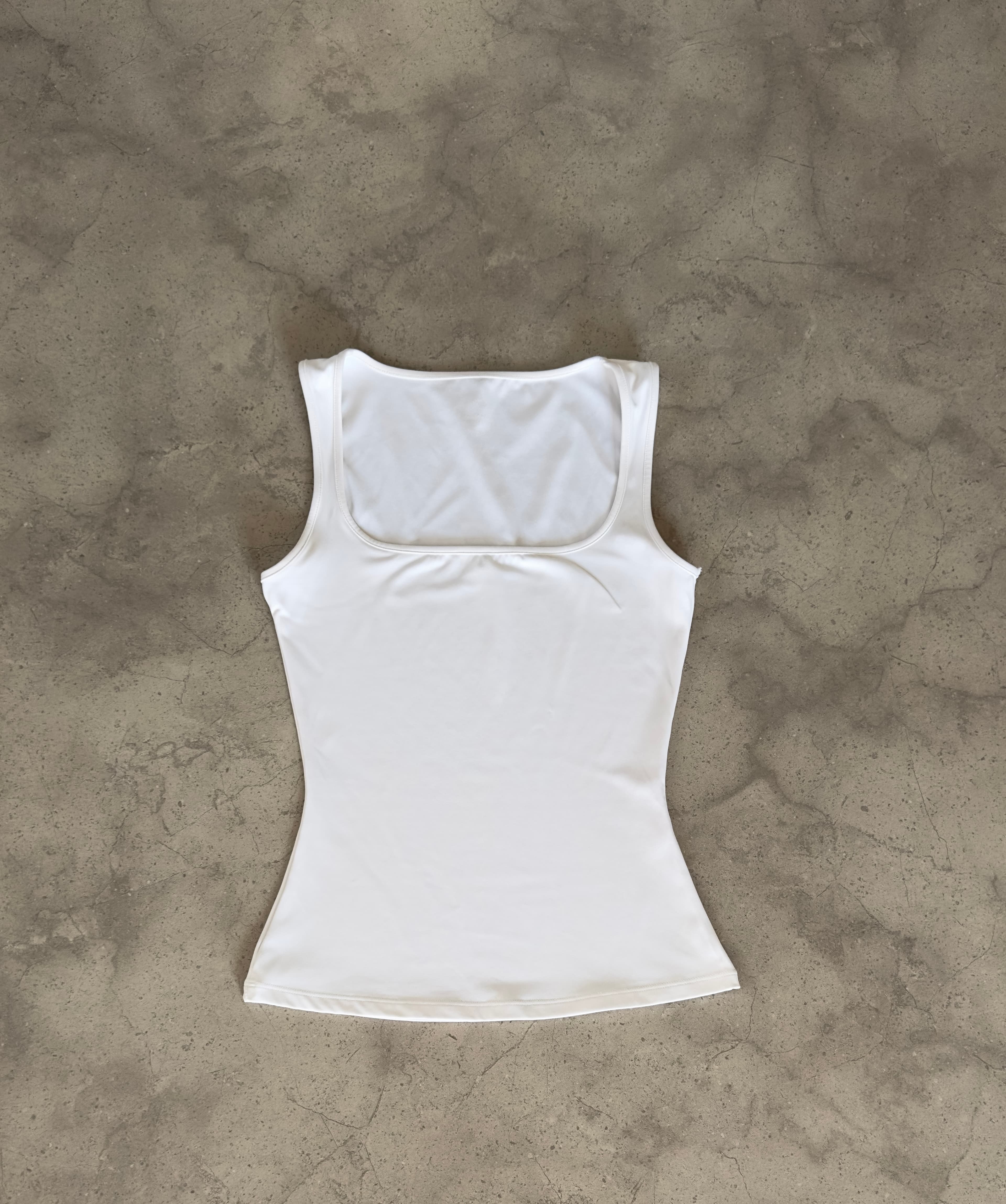 Maiou cu talia accentuată- Alb - Maiou Alb L