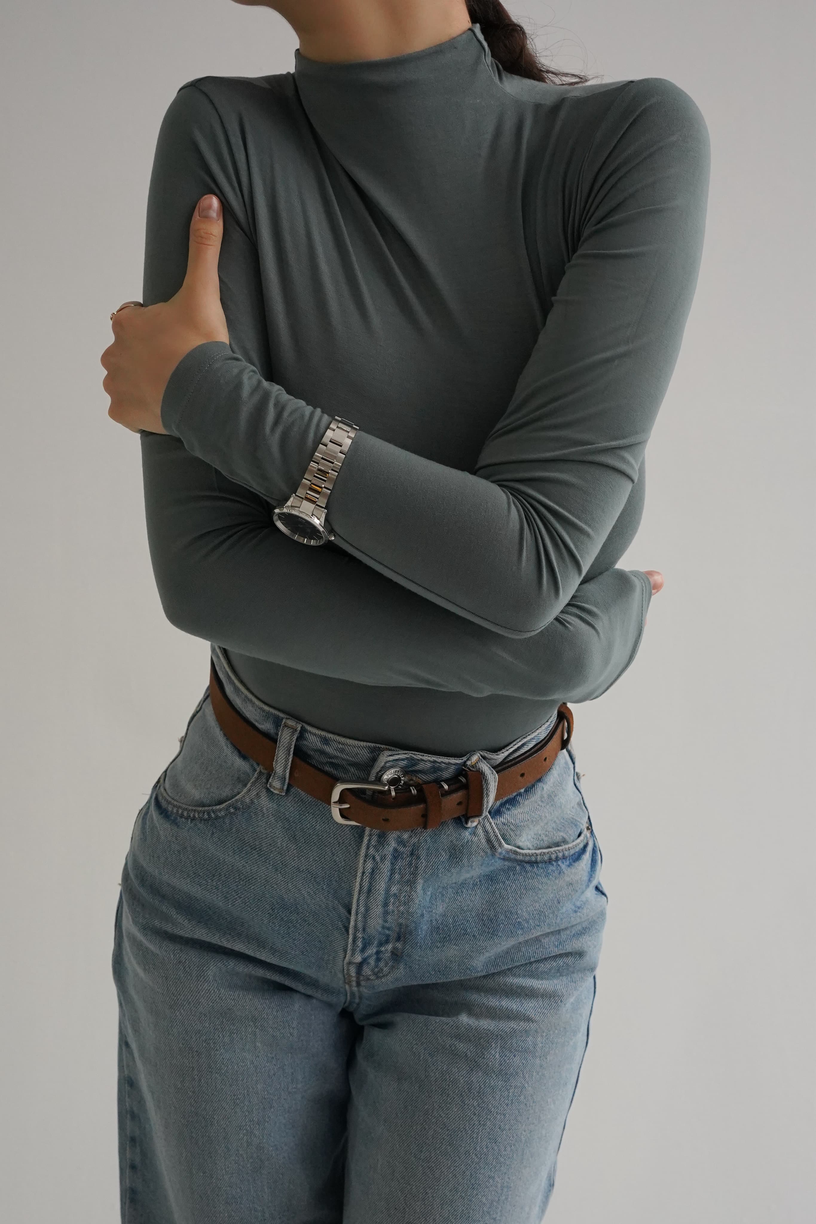 Maleta cu talia accentuată- Niagara Blue image