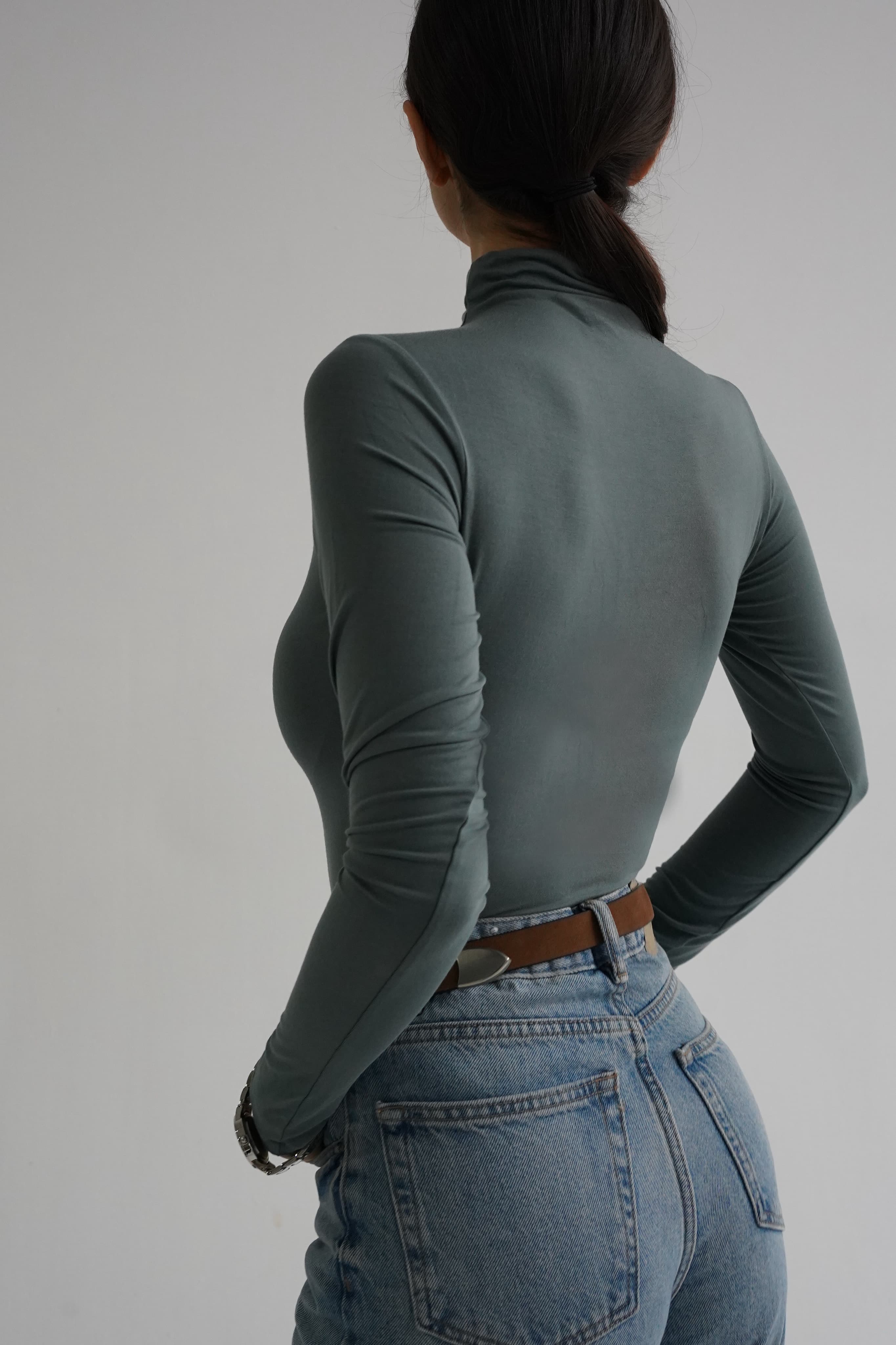 Maleta cu talia accentuată- Niagara Blue image