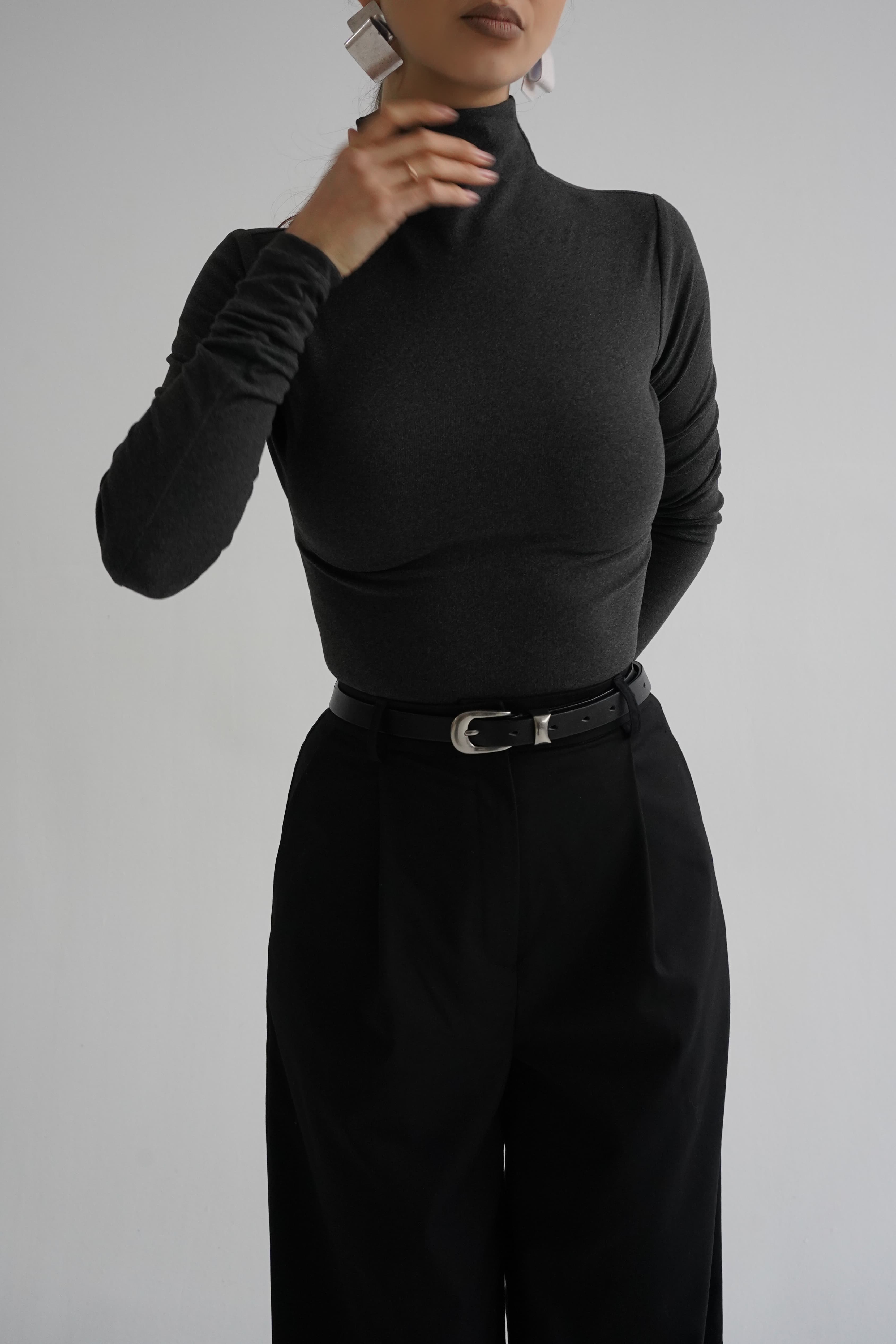 Maletă cu talia accentuată- Gri Anthracite image