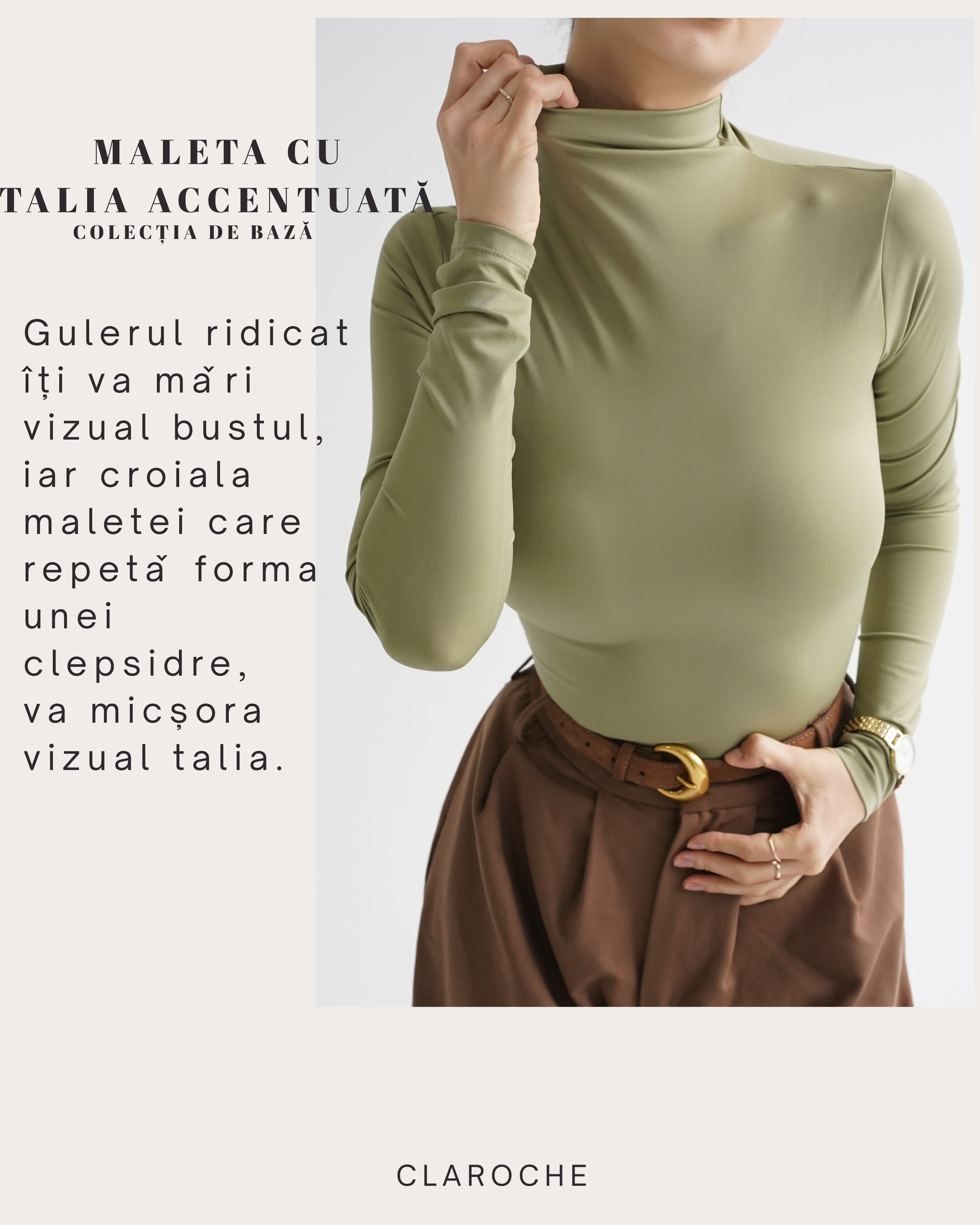 Maletă cu talia accentuată-Verde Salvie image