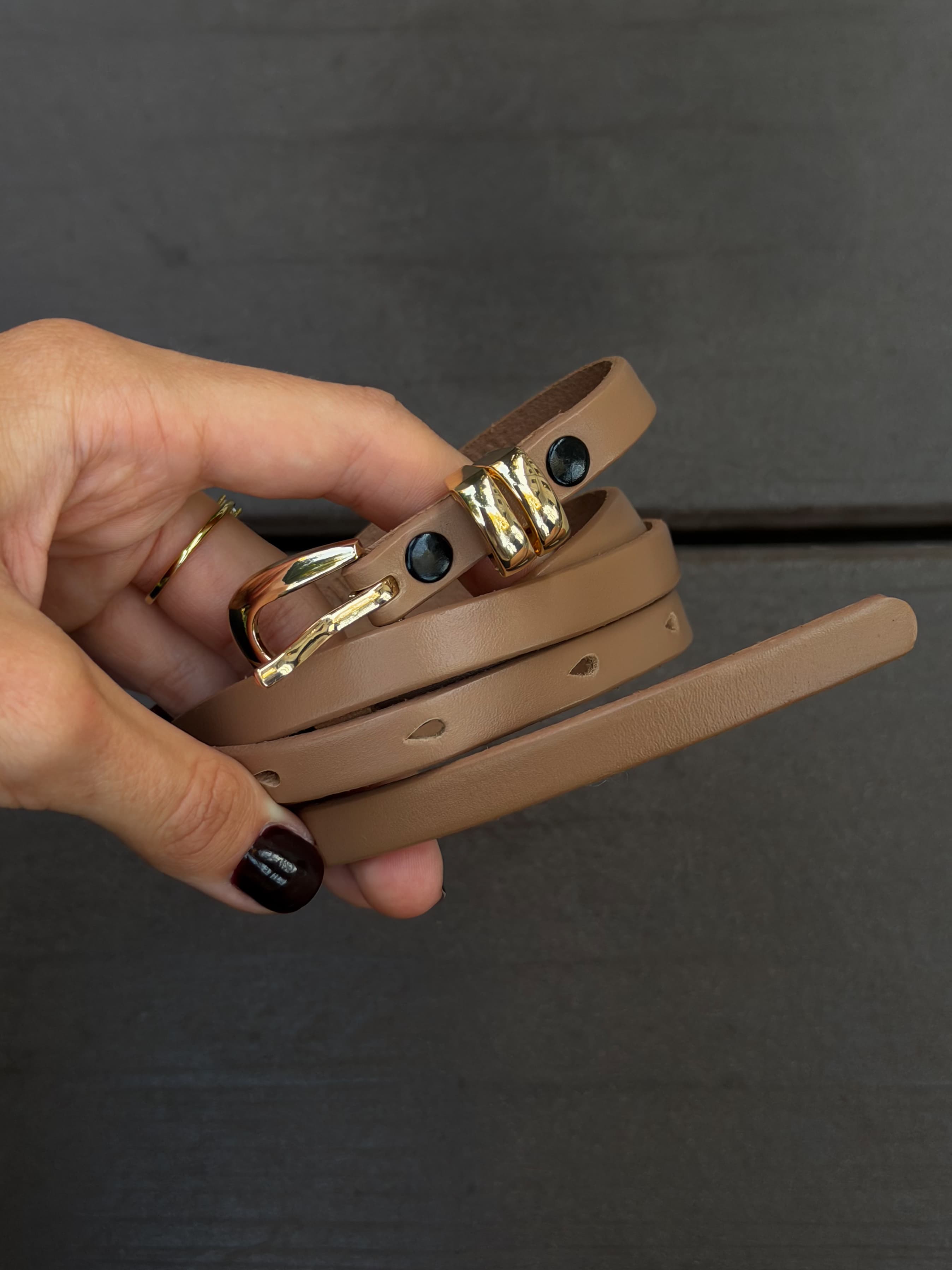 LINEA Belt- Cuir Cognac image